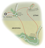 Bryce Zion Utah Map